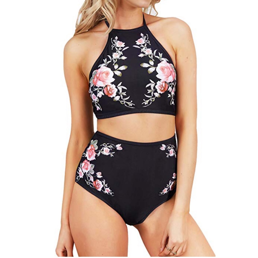 NWT Cupshe High Waisted Halter Bikini